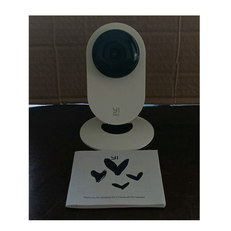 YI Home 2K Pro Indoor Wi‑Fi IP Surveillance Camera White/Black Alexa/Google