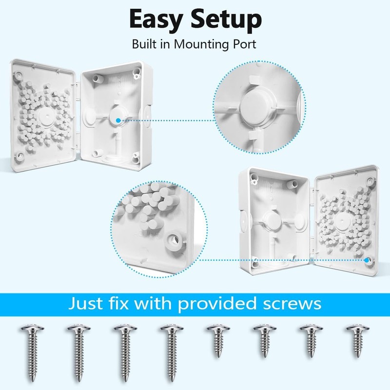 Waterproof PTZ Camera Junction Box with Innovative Flip Cover for Easy Access gallery