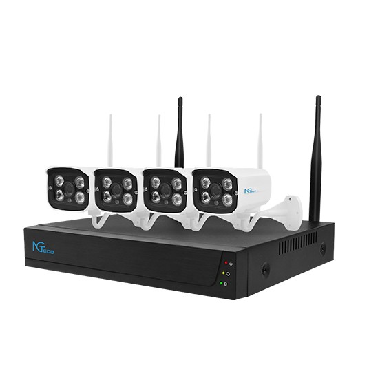 NGTeco 4CH 1080P FHD 1TB HDD NVR DVR Wireless Outdoor Security Camera System Kit gallery