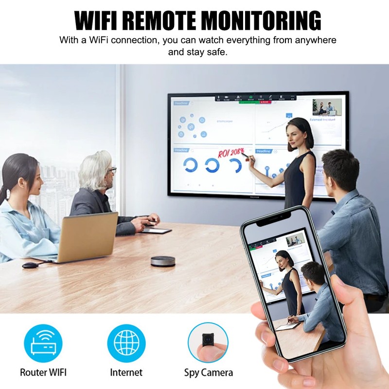 Wireless Mini IP Camera 1080P V380 Pro Remote View Audio Recording Portable Cam gallery