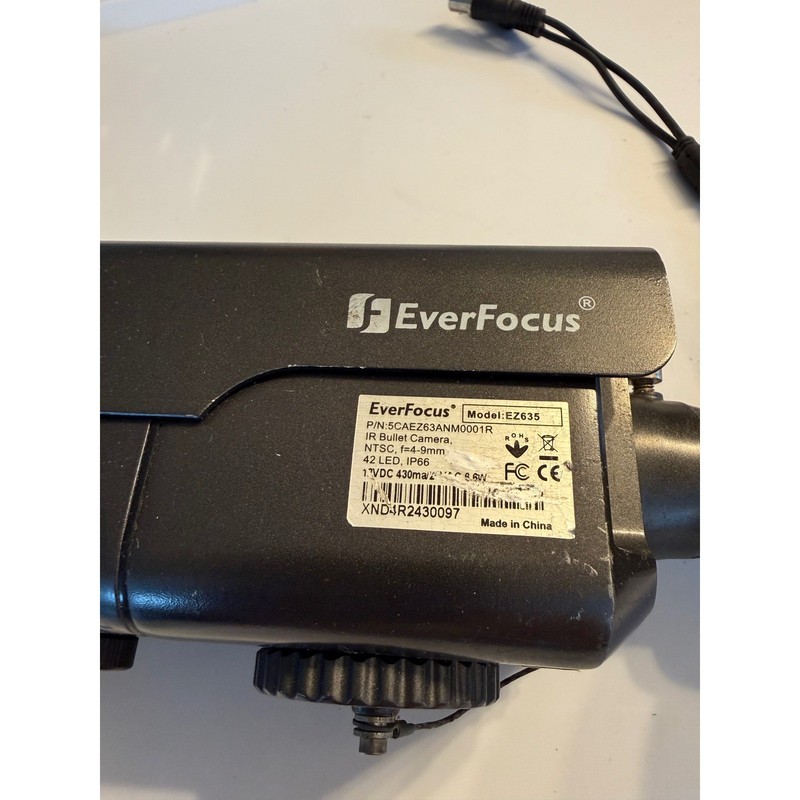 EverFocus EZ635 IR Bullet Camera 4-9mm Varifocal NTSC IP66 Outdoor Security Blk gallery