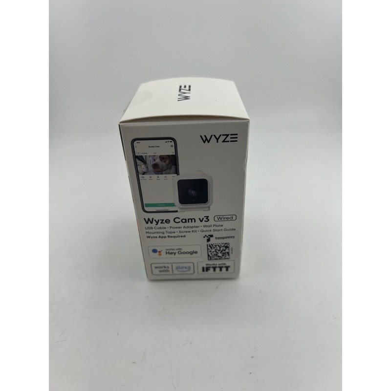 Wyze Cam v3 Wired 1080p HD IndoorOutdoor Smart Home Security Camera White WYZEC3 gallery