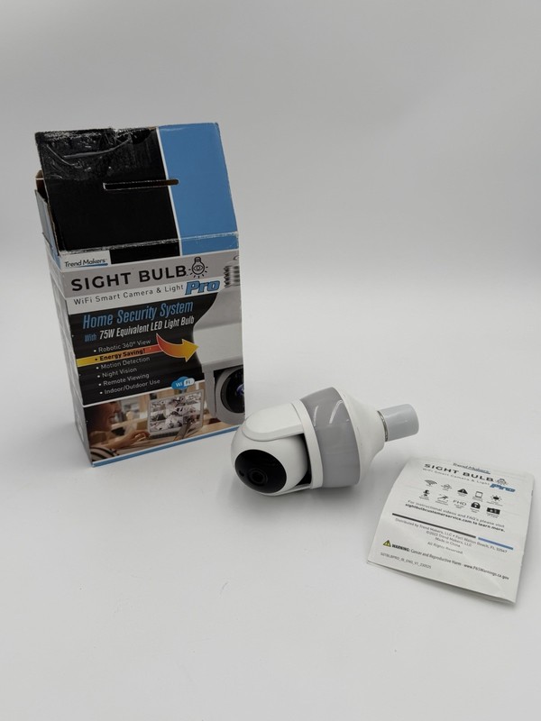 Sight Bulb WiFi Smart Camera & Light Pro, 75W Equivalent LED Light Trend Makers gallery