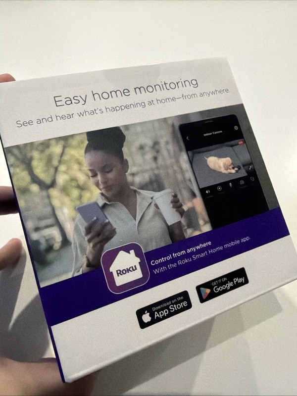 New - Roku Smart Home Wired Indoor Camera Home Security 2-Pack - Free Shipping gallery