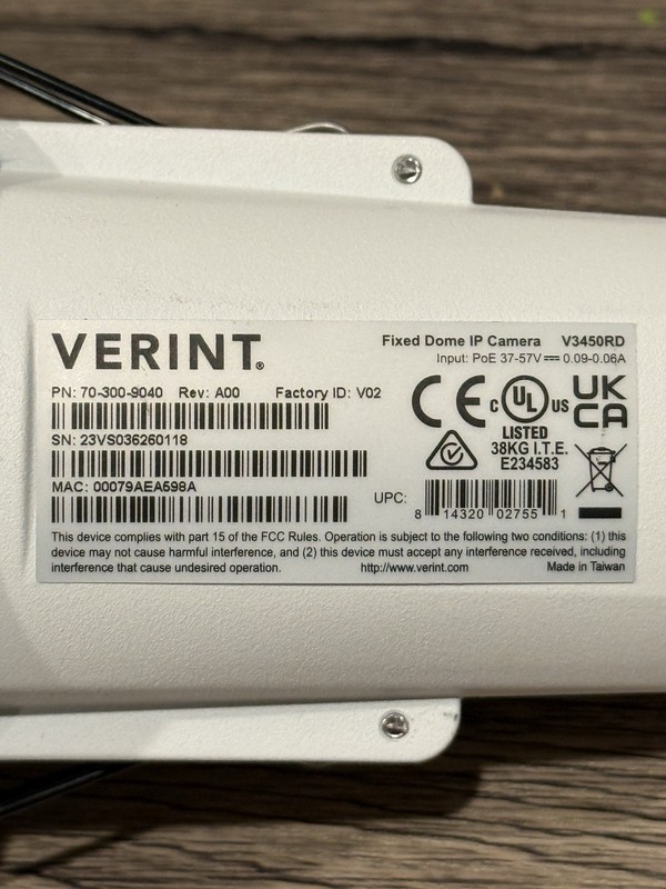 Verint Video Solutions V3450RD Recessed Mini Dome Camera gallery
