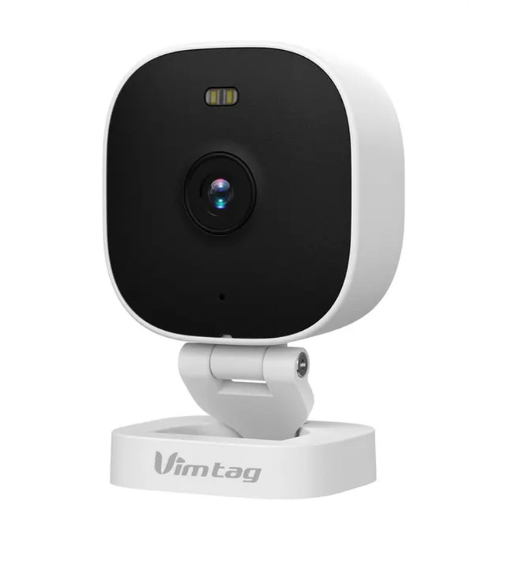 VIMTAG Outdoor Mini Camera WiFi 4MP Waterproof Color Night Vision 2-Way Audio AI