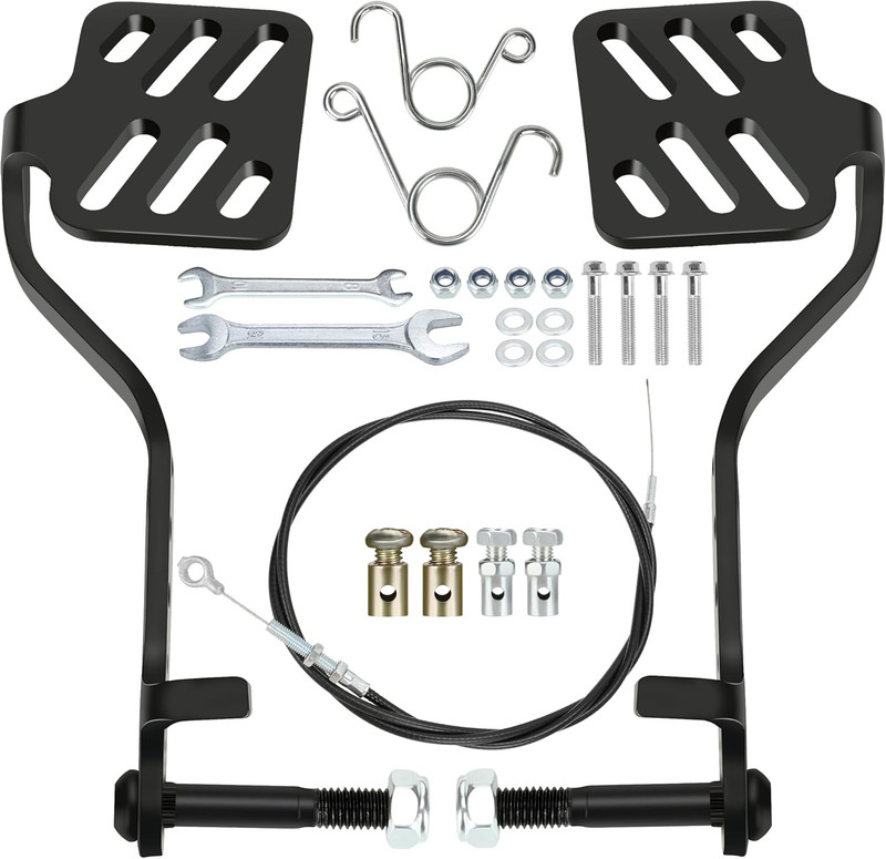 Go Kart Brake and Throttle Pedal Kit with 71″ Throttle Cable Replacement for Go