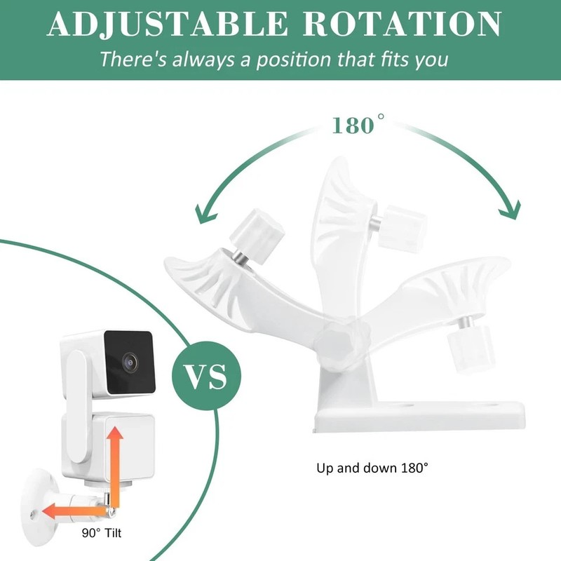 2-Pack Wall Mount, Specially Designed for Wyze Cam Pan V3, 180Â° Tilt Adjustable gallery