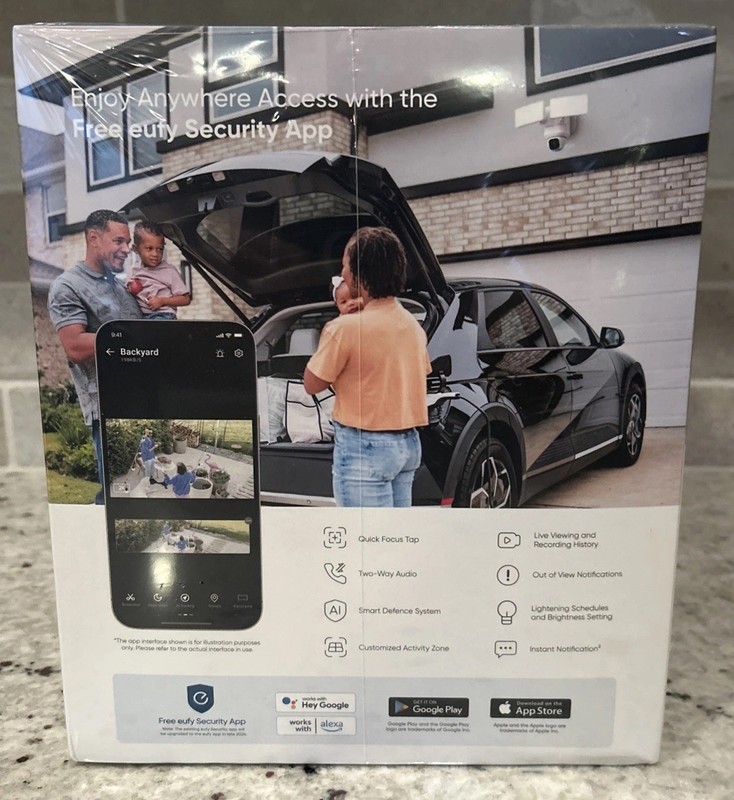 eufy Floodlight Camera E30 Outdoor Security Cam 2K 360°PTZ Alert AI Detect&Track gallery