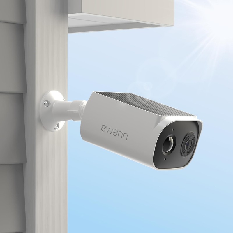Swann Evo Wireless Outdoor 2K Cameras with Integrated Solar Panel & 2 x 16GB Mic gallery