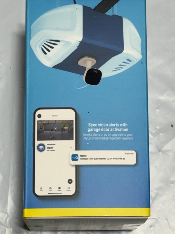 Chamberlain myQ Smart Garage Camera White New Sealed MYQ-C23AXXW gallery