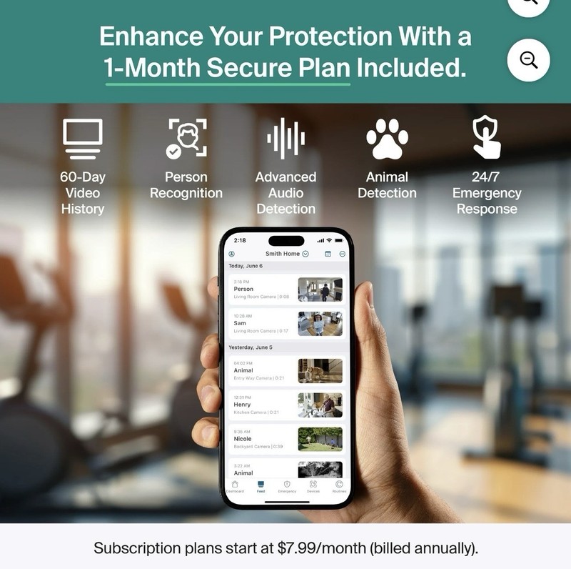 Arlo Essential Indoor Security Camera [ 3rd Gen,2025 Release]HD Video, Wired Plu gallery