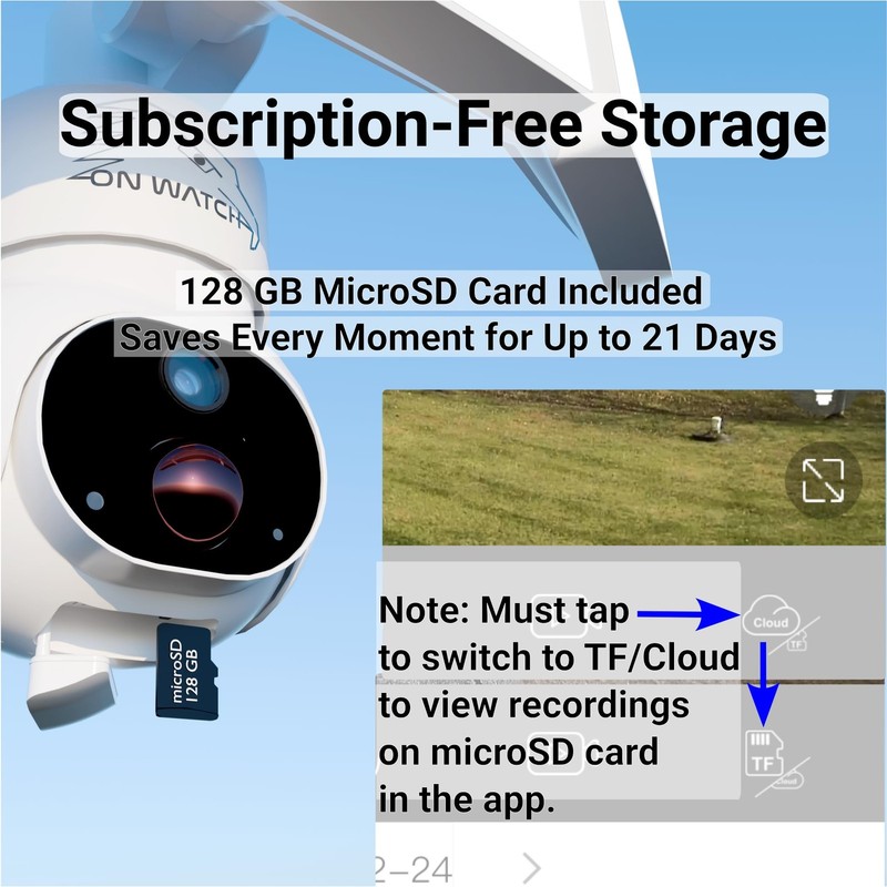 24/7 Recording Solar Floodlight Security Camera Wireless Outdoor, Motion-Acti... gallery