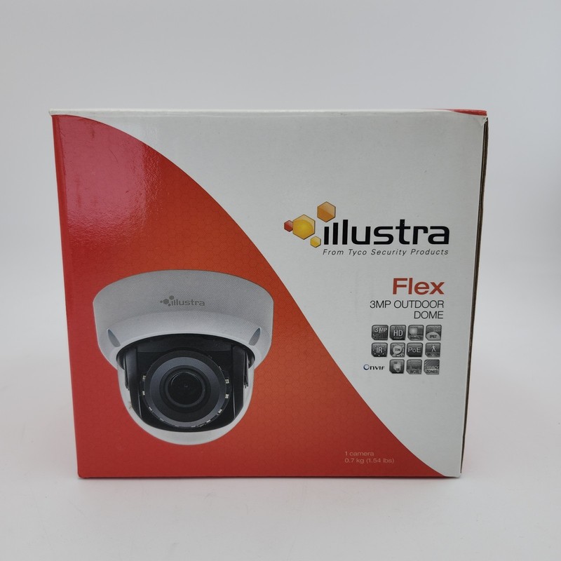 Illustra Flex IFS03D1OCWIT 3MP Outdoor Dome IP Camera Varifocal 2.8-12mm New... gallery
