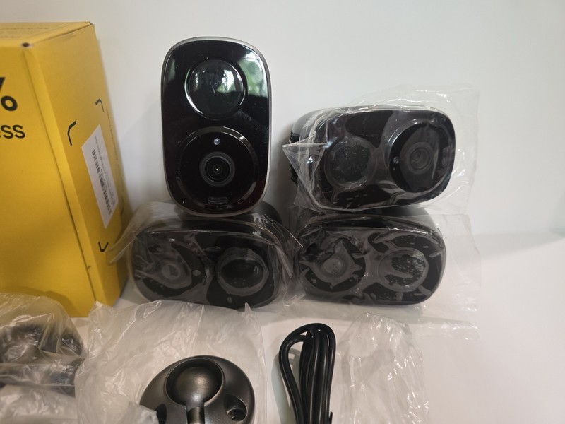 Set of 4 EXTRA EYES & EARS Wireless Outdoor 2K Security Camera System gallery