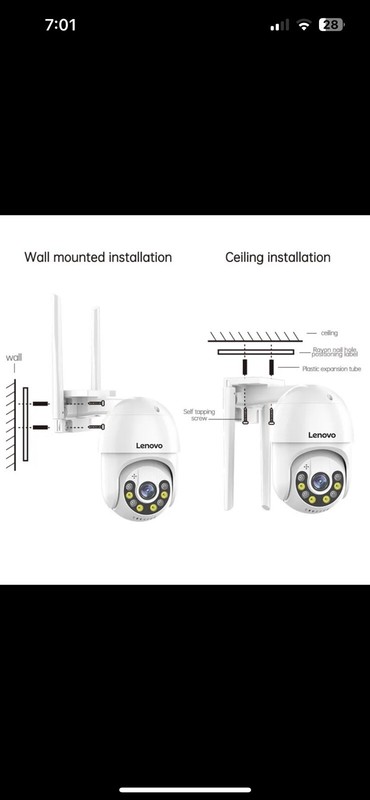 Lenovo 5mp Wi-Fi Camera Audio CCTV Surveillance Outdoor 4x Digital Zoom Night gallery