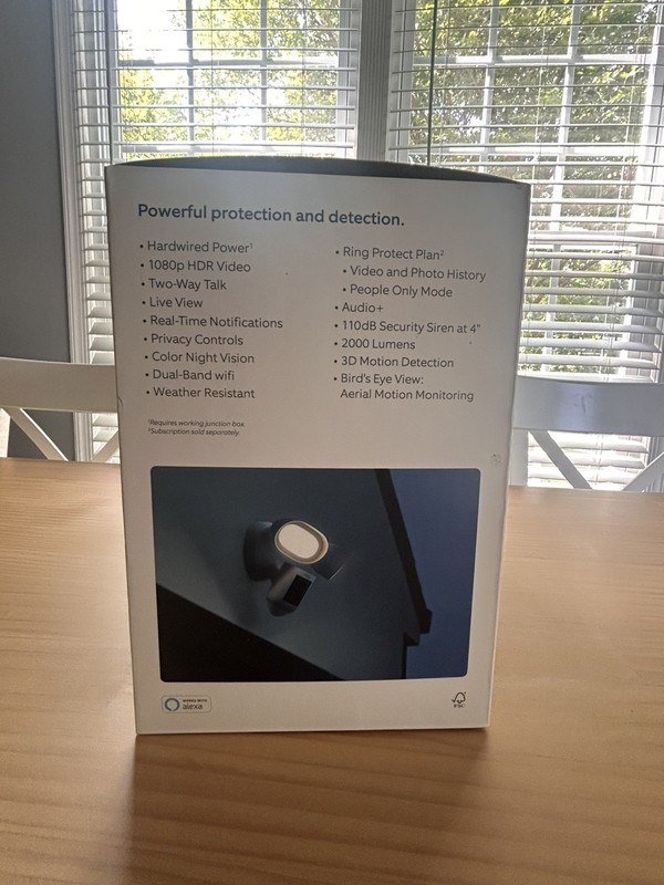 Ring Floodlight Cam Wired Plus **BRAND NEW** 1080p HD White gallery