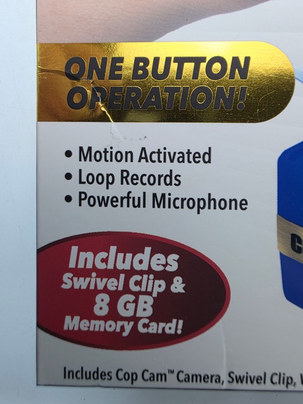 Atomic Beam Cop USB Cam Motion Activated 720p Wi-Fi IP Camera Blue 8GB microSD gallery