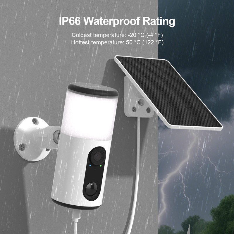 ANRAN Solar Security Camera Wifi 3MP LED Night Vision Home Garden Outdoor gallery