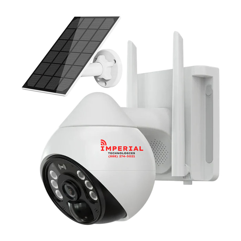 Imperial 3MP 4G LTE PTZ Battery Camera Color Night Vision Two-Way Audio