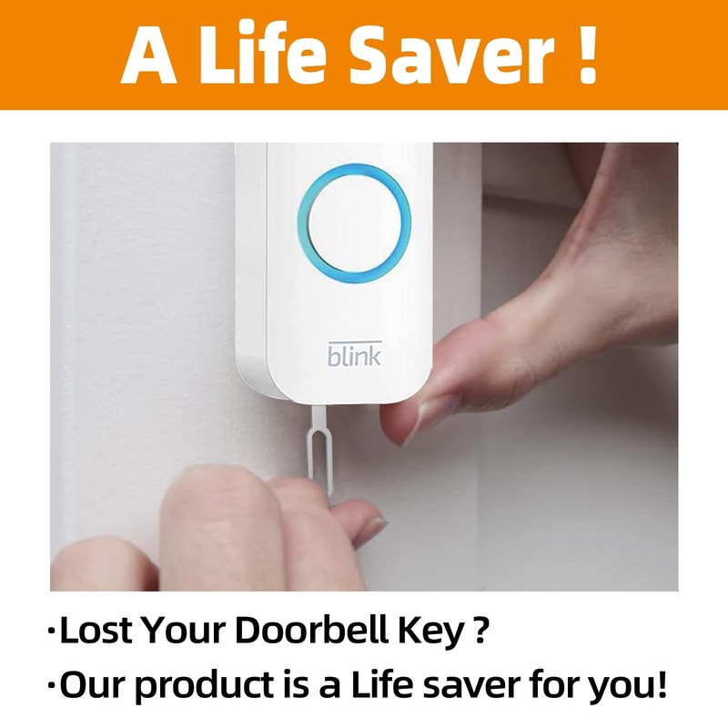 2 Pack Security Key Compatible with Blink Doorbell, Remove Doorbell Camera Ba... gallery