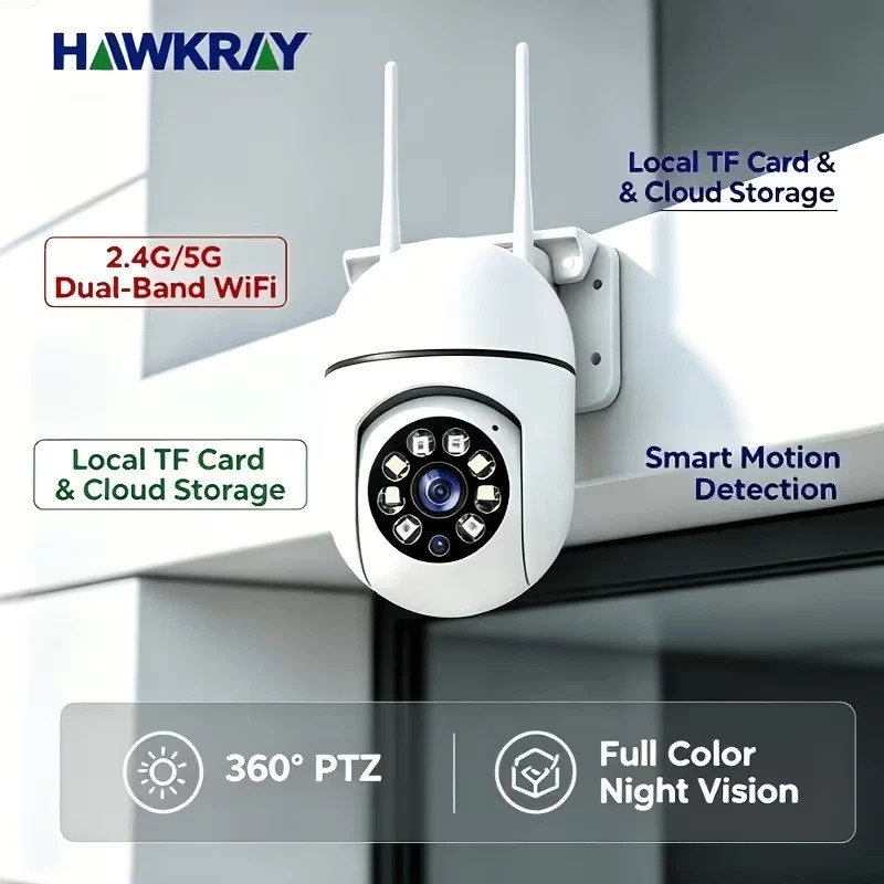 4-Pack Wireless 5G WiFi Security Camera System Smart Outdoor Night Vision 1080P gallery