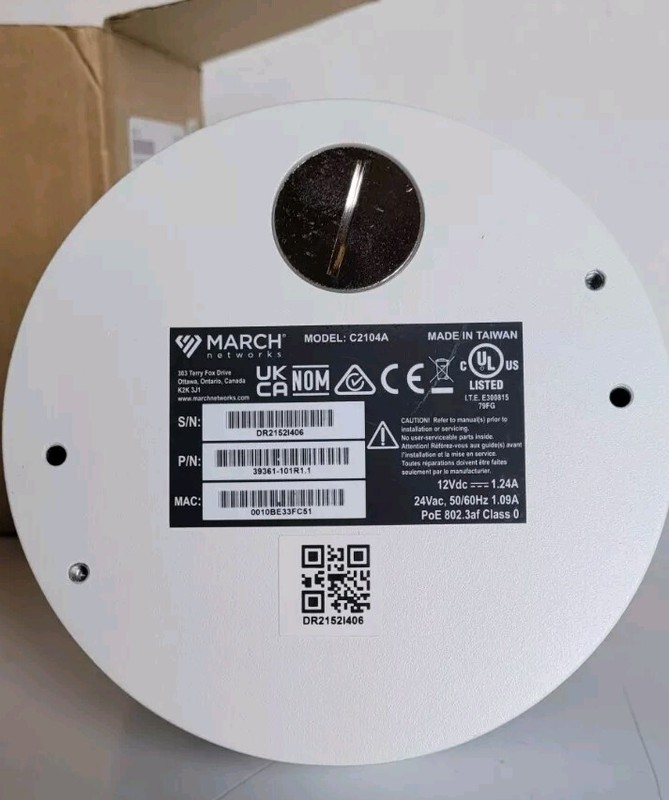 March Networks Outdoor IR Dome IP Camera C2104A gallery