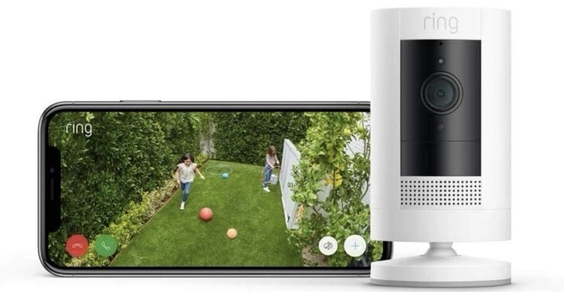 Ring Stick Up Cam Indoor/Outdoor 1080p WiFi battery Security Camera White 3rd gallery