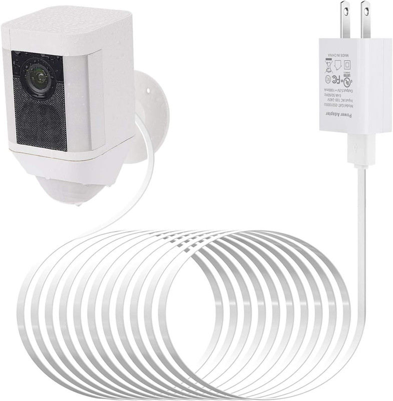 Power Adapter for Ring Spotlight Cam Battery, with 25Ft/7.5M Weatherproof Outdo