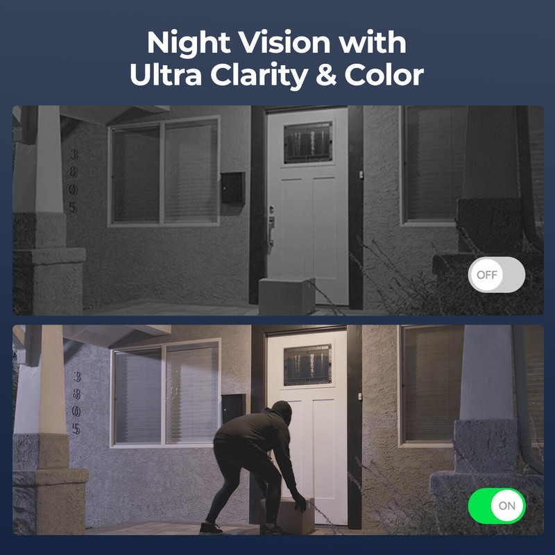 Reolink 2pcs RLC-1224A 12MP PoE IP Camera Smart Color Night Vision Time Lapse gallery