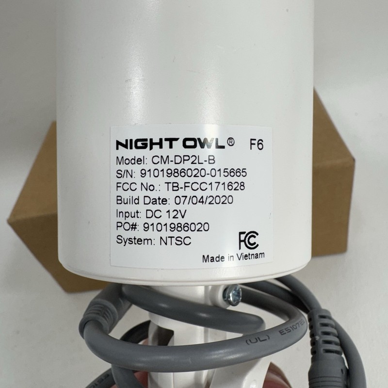 Night Owl Model CM-DP2L-B White Home Security Camera w/ Video Power Cable gallery