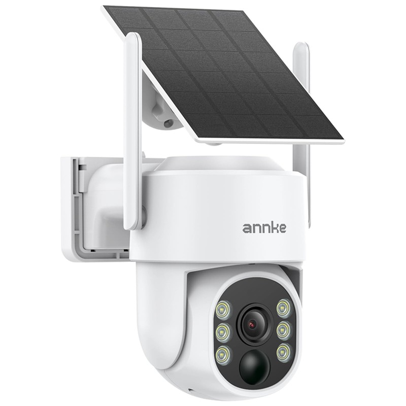 Solar Wireless Outdoor, 2.5K Dome for Home , 360°Viewing, Solar Powered, -Way…