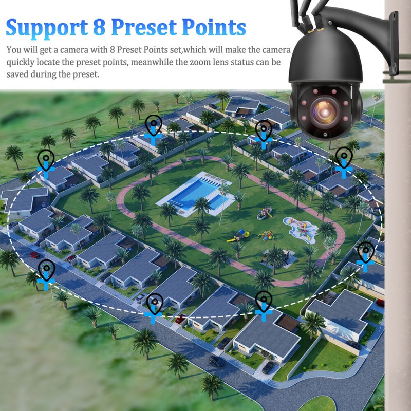 5MP Outdoor IP Camera 4G WIFI Wireless PTZ CCTV HD Smart Home Security IR Camera gallery