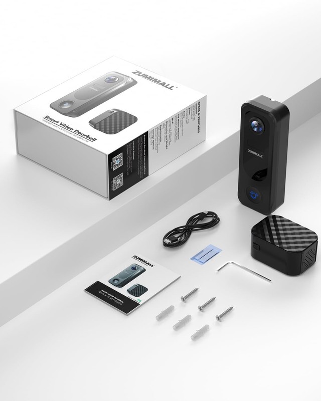 2K Wireless Doorbell Camera No Subscription, Battery Powered gallery