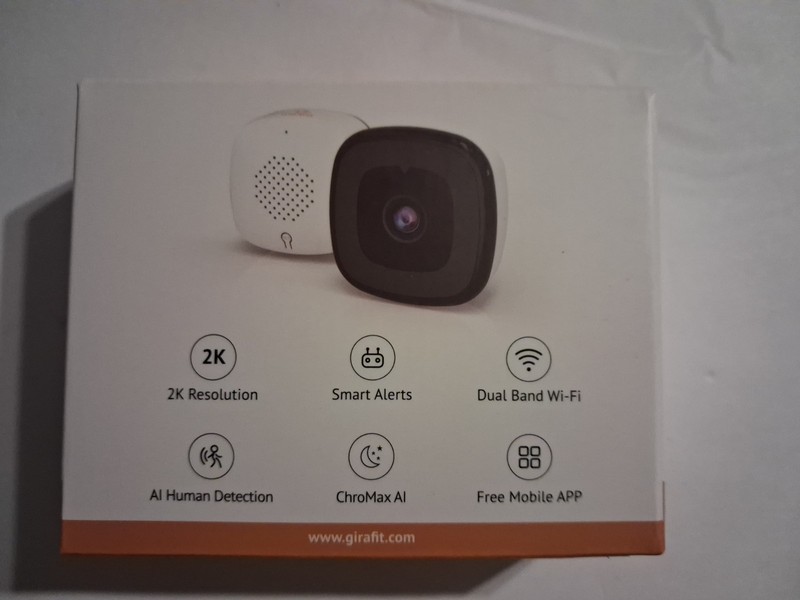 2K Window Camera with WiFi 2.4G Indoor Home Camera with Starlight Night Vision