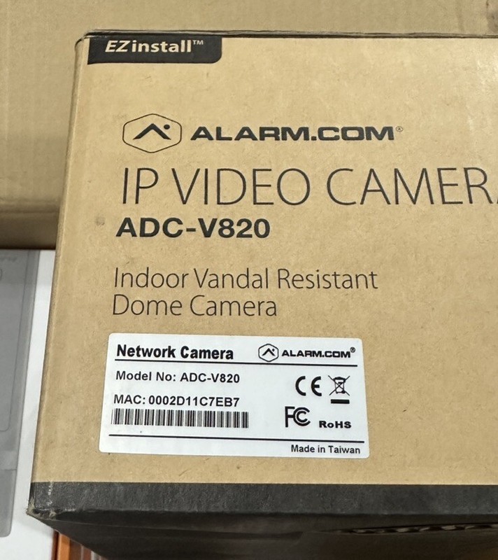 Alarm.com ADC-V820 IP Video Camera Indoor Vandal Resistant Dome Cam gallery
