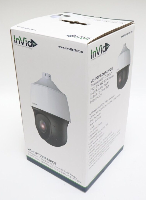 InVid Tech VIS-P2PTZXIR22POE 2 MP Outdoor PTZ Surveillance Camera