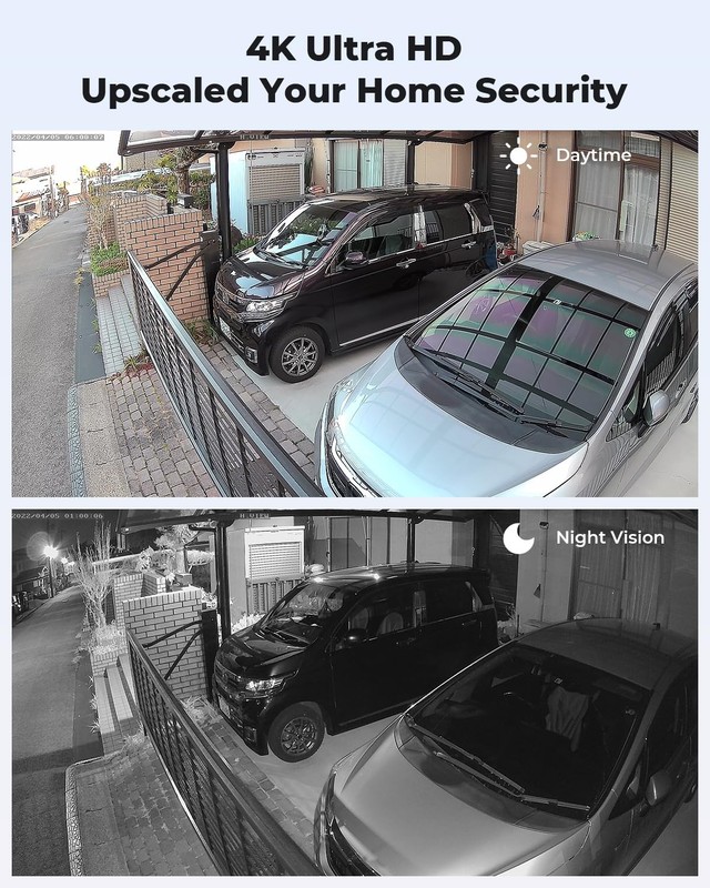 UltraHD 4K (8MP) Outdoor Security IP Turret PoE Camera, 3840x2160, 98ft Night... gallery