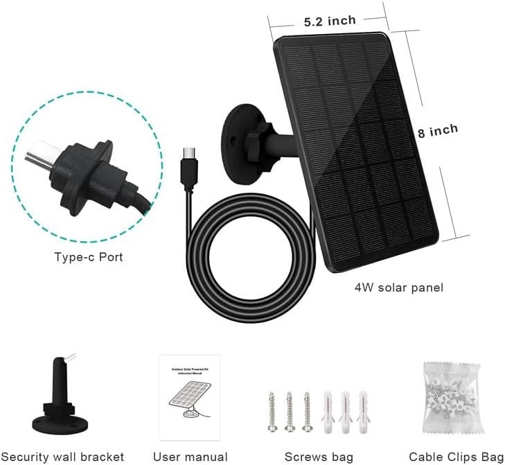 Blink Outdoor 4 Solar Panel 4W Monocrystalline, 13ft Cable, 4-Pack gallery