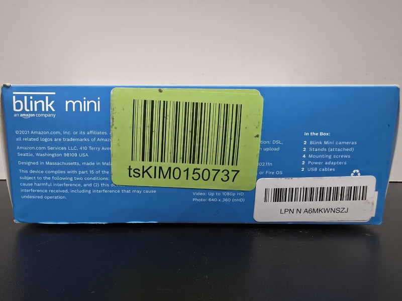 Blink Mini Indoor Plug-In HD Smart Security Cameras 2-Pack NEW/SEALED DMG PKG gallery