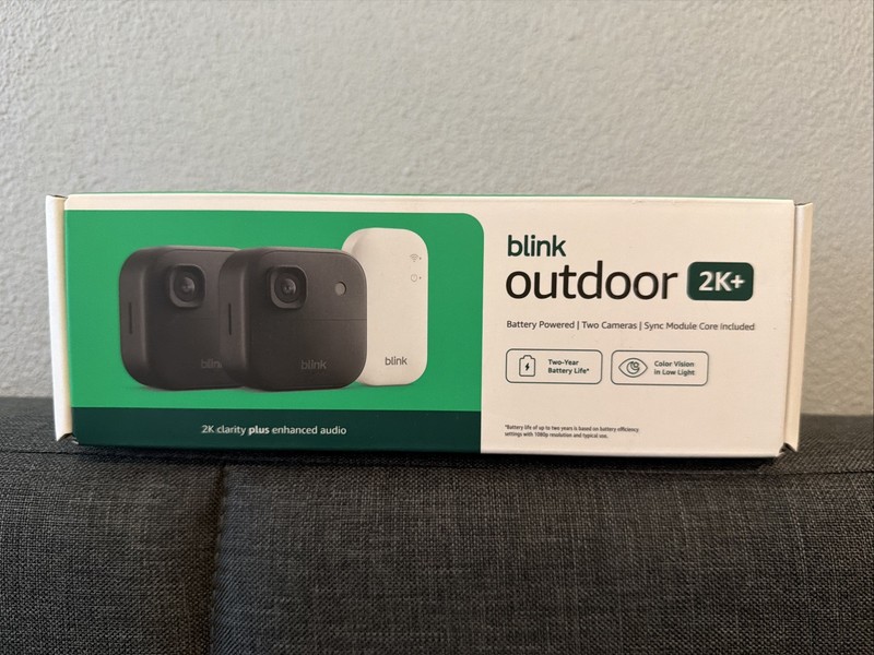 Blink – Outdoor 2K+ Wireless Smart Security Camera, 2K video, Two-way audio NEW