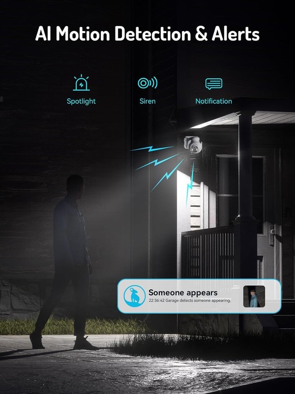 Weatherproof Solar Outdoor Camera with Real Time Alerts and Notifications gallery