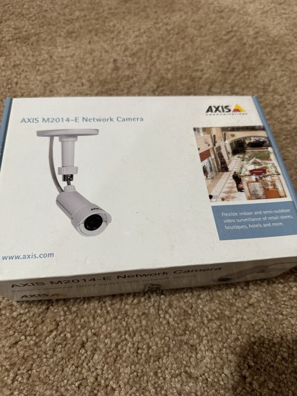 New Axis Communications 0549-001 M2014-E Compact Bullet Outdoor IP Camera