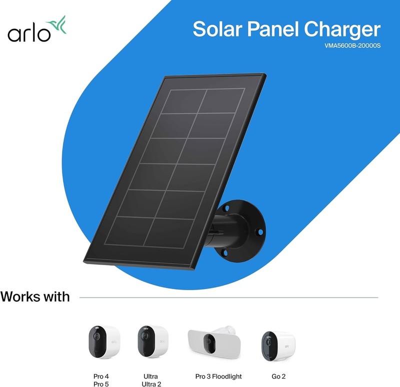 Black Arlo Pro 4 Camera | VMA5600B Black Arlo Solar Panel | VMB4540 Base Station gallery