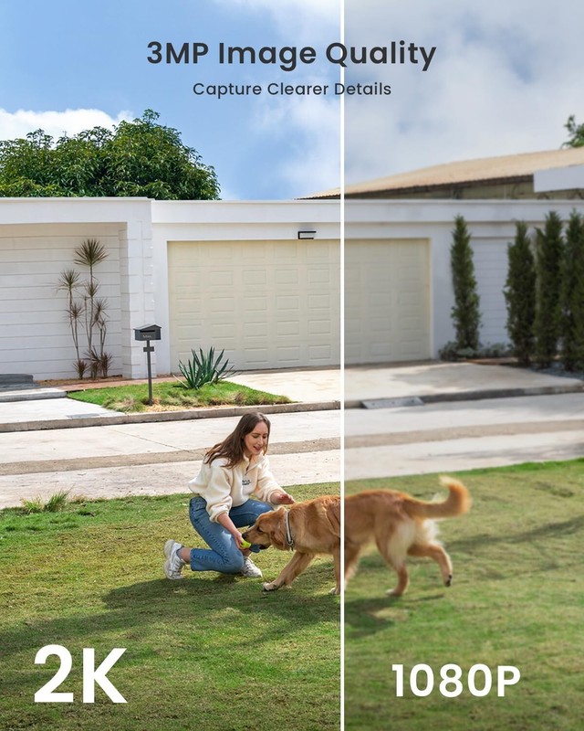 ieGeek Wireless Outdoor Battery Security Camera 2K 3MP Home WiFi CCTV System gallery