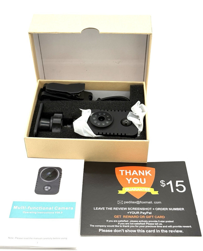 PEDZEN Full HD 1080P Mini Camera DVR No WiFi
