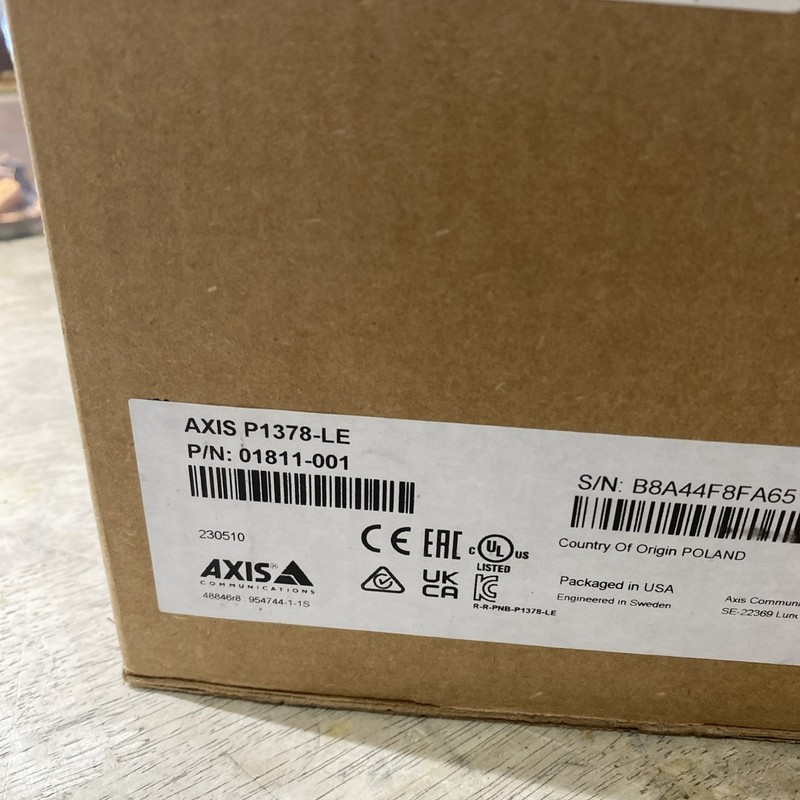 Axis P1378-LE 4K Network Security Camera - Powers On - No PoE Adapter - Read gallery