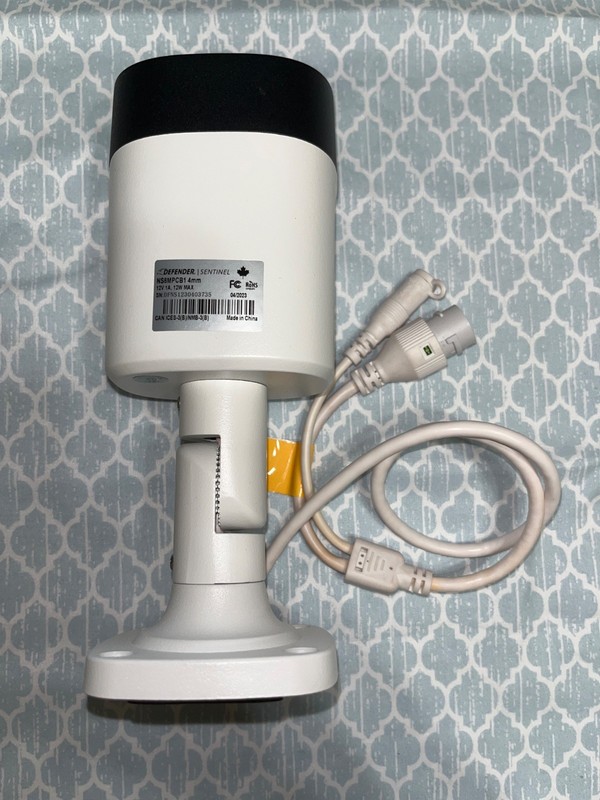 Defender Sentinel 4K PoE Security Camera NS8MPCB1 w/ Ethernet Cable Tested gallery