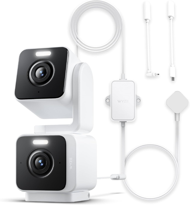 Bundle of Duo Cam Pan + 20FT Outdoor Power Adapter Indoor/Outdoor IP65 2K 360° gallery