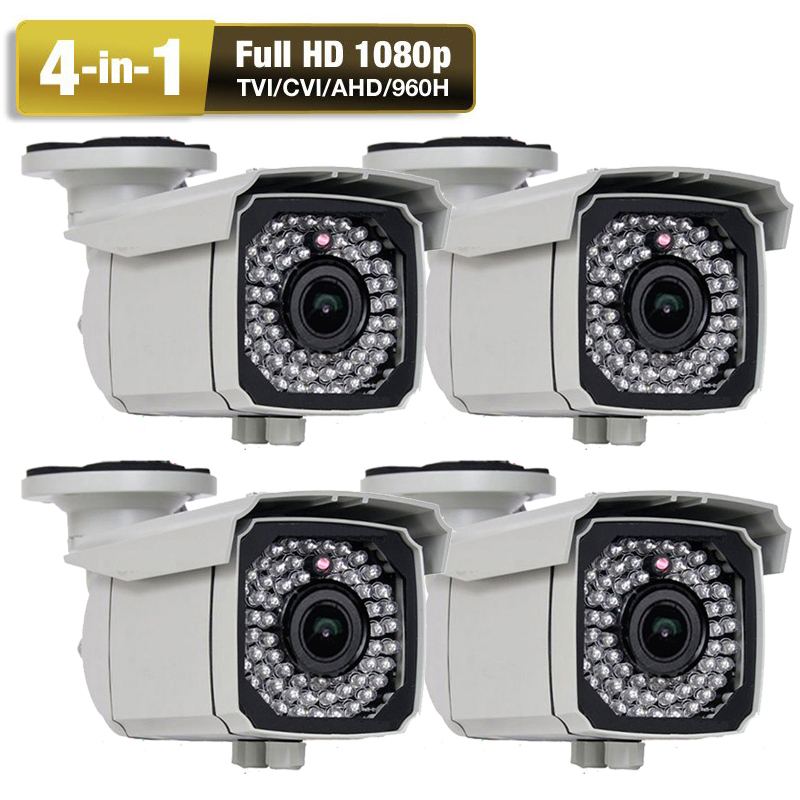 TVI 2.6MP 1080P 66IR 2.8-12mm Varifocal Lens 4-in-1 960H OSD Security Camera A6
